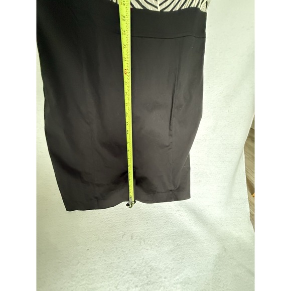 The Limited Womens Ladies Black White Cap Sleeve Knee Length Dress Size 12 - Picture 12 of 15